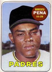 1969 Topps Baseball Cards      184     Roberto Pena